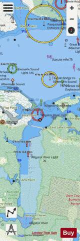 ALBEMARLE SOUND TO ALLIGATOR RIVER  NORTH CAROLINA Marine Chart - Nautical Charts App - Streets