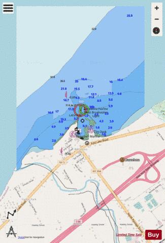 BARCELONA HARBOR NEW YORK INSET Marine Chart - Nautical Charts App - Streets