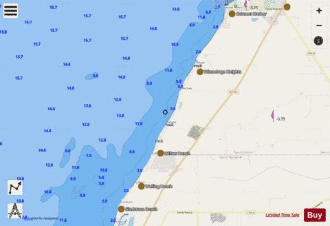LAKE WINNEBAGO and FOX RIV PG 8 Marine Chart - Nautical Charts App - Streets
