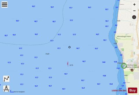 LAKE WINNEBAGO and FOX RIV PG 12 Marine Chart - Nautical Charts App - Streets