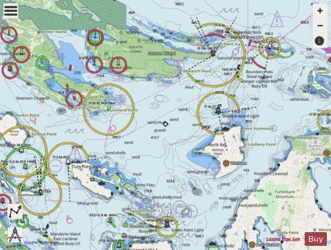 BOUNDARY PASS Marine Chart - Nautical Charts App - Streets