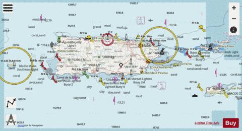 PUERTO RICO AND VIRGIN ISLANDS Marine Chart - Nautical Charts App - Streets