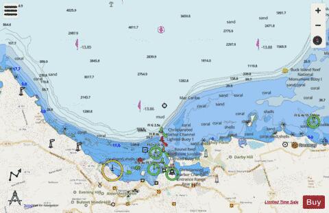CHRISTIANSTED HARBOR Marine Chart - Nautical Charts App - Streets