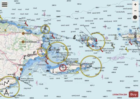 VIRGIN PASSAGE AND SONDA DE VIEQUES WEST INDIES Marine Chart - Nautical Charts App - Streets