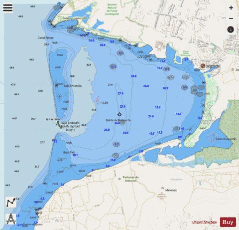 BAHIA DE BOQUERON Marine Chart - Nautical Charts App - Streets