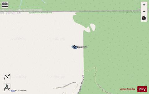 Copper Lake depth contour Map - i-Boating App - Streets
