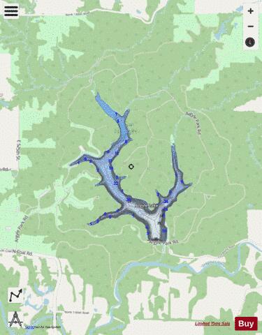 Argyle Lake depth contour Map - i-Boating App - Streets