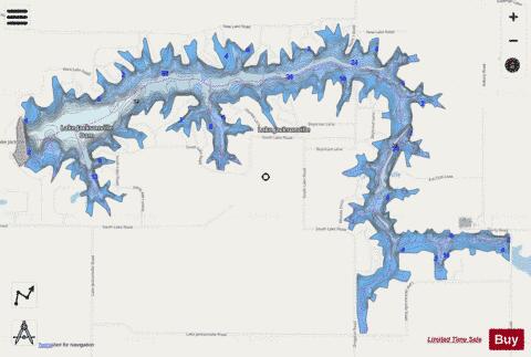 Lake Jacksonville depth contour Map - i-Boating App - Streets