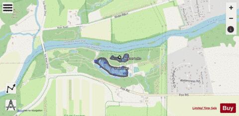 Beaver Lake S.S.S.P depth contour Map - i-Boating App - Streets