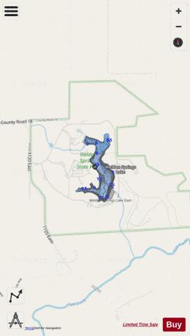 Weldon Springs depth contour Map - i-Boating App - Streets