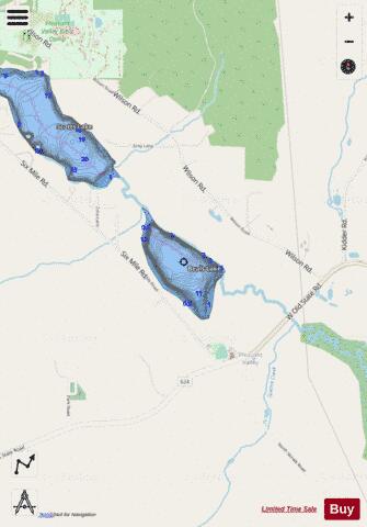 Beals Lake depth contour Map - i-Boating App - Streets