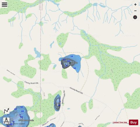Blair Lake ,Ontonagon depth contour Map - i-Boating App - Streets