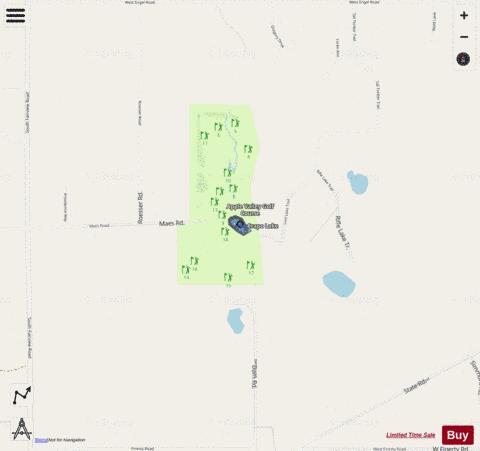 Crapo Lake ,Ogemaw depth contour Map - i-Boating App - Streets