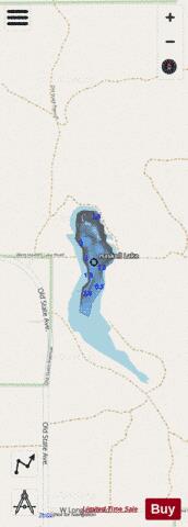 Haskell Lake ,Clare depth contour Map - i-Boating App - Streets