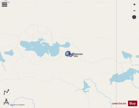 Little Chabenau Lake depth contour Map - i-Boating App - Streets