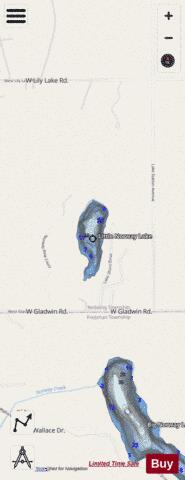 Little Norway Lake Clare depth contour Map - i-Boating App - Streets
