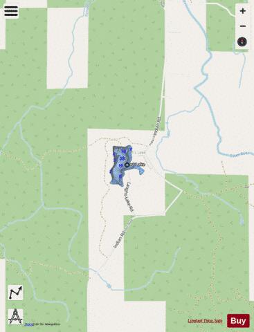 Lost Lake Baraga depth contour Map - i-Boating App - Streets