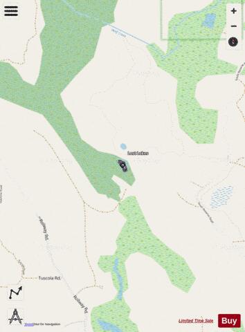Lost Lake ,Ogemaw depth contour Map - i-Boating App - Streets