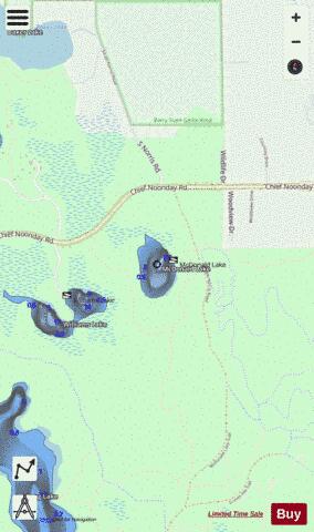 Mcdonald Lake Barry depth contour Map - i-Boating App - Streets