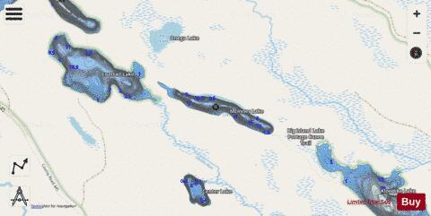 Mcinnes Lake depth contour Map - i-Boating App - Streets