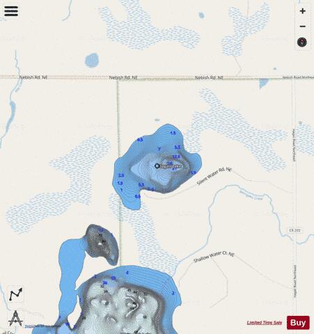 Hagali Lake depth contour Map - i-Boating App - Streets