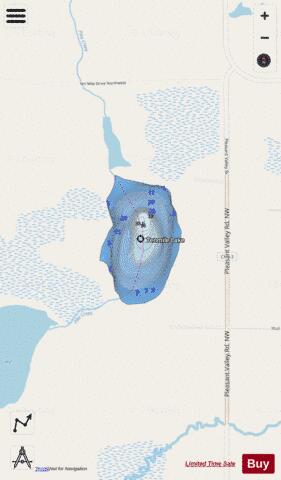 Tenmile Lake depth contour Map - i-Boating App - Streets