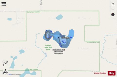 Solberg Lake depth contour Map - i-Boating App - Streets
