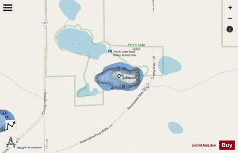 Jackson Lake depth contour Map - i-Boating App - Streets