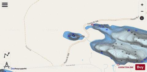 Marsh Lake depth contour Map - i-Boating App - Streets