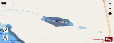 Pickerel Lake depth contour Map - i-Boating App - Streets