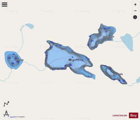 Musquash Lake depth contour Map - i-Boating App - Streets