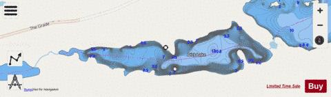 Dick Lake depth contour Map - i-Boating App - Streets