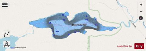 Bower Trout Lake depth contour Map - i-Boating App - Streets