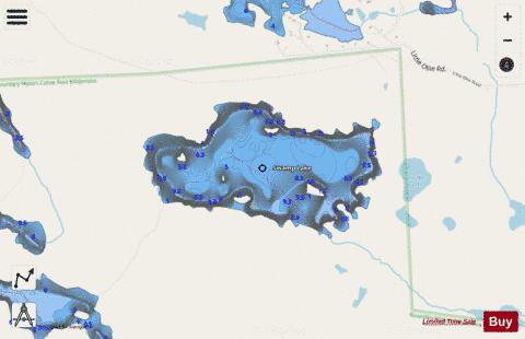 Swamp Lake depth contour Map - i-Boating App - Streets