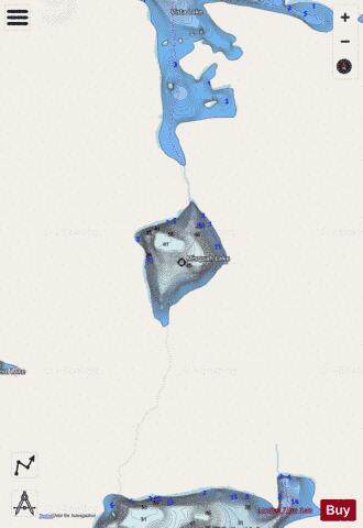Misquah Lake depth contour Map - i-Boating App - Streets