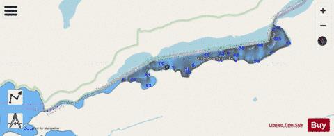 Little Gunflint Lake depth contour Map - i-Boating App - Streets
