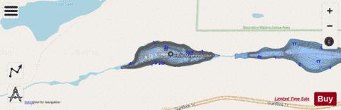 Little Mayhew Lake depth contour Map - i-Boating App - Streets