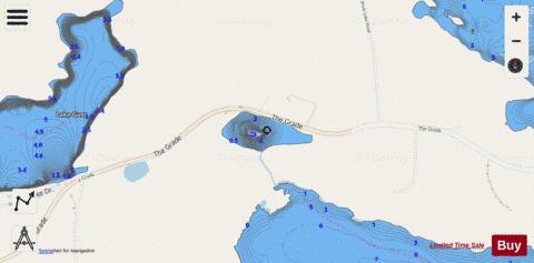 Jock Mock Lake depth contour Map - i-Boating App - Streets