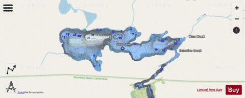 Ham Lake depth contour Map - i-Boating App - Streets