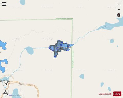 Ambush Lake depth contour Map - i-Boating App - Streets