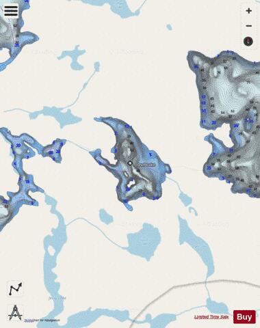 Owl Lake depth contour Map - i-Boating App - Streets