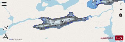 Fay Lake depth contour Map - i-Boating App - Streets