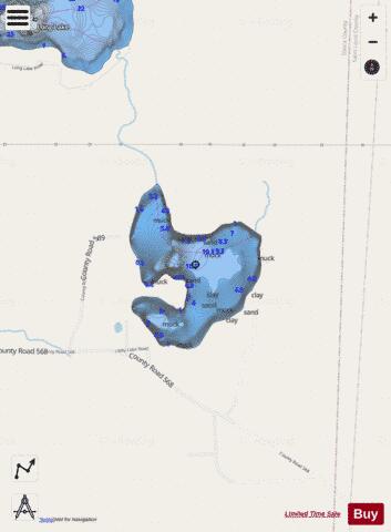 Libby Lake depth contour Map - i-Boating App - Streets