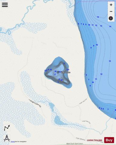 Virgin Lake depth contour Map - i-Boating App - Streets