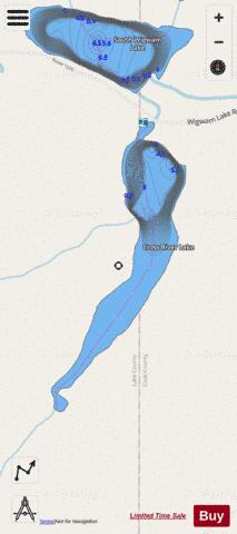 Cross River Lake depth contour Map - i-Boating App - Streets