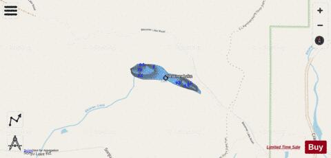 Blesener Lake depth contour Map - i-Boating App - Streets