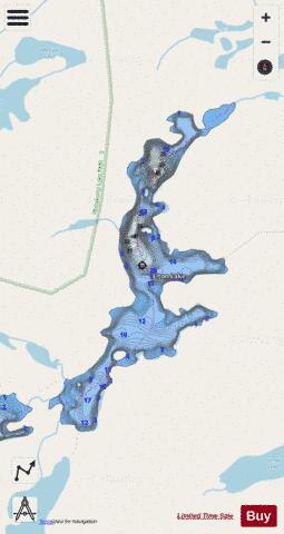 Elton Lake depth contour Map - i-Boating App - Streets