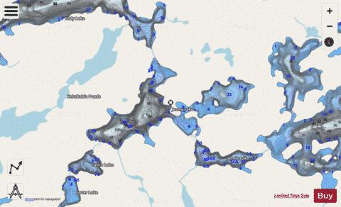 Jenny Lake depth contour Map - i-Boating App - Streets