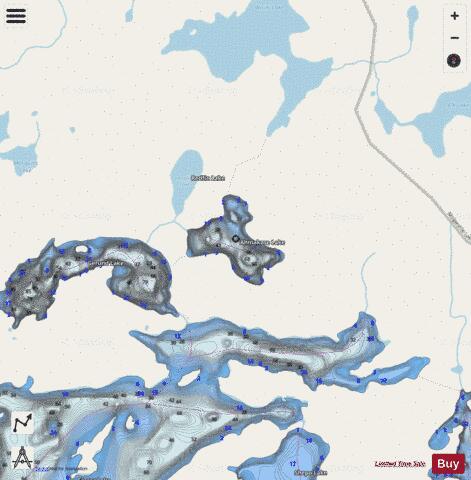 Ahmakose Lake depth contour Map - i-Boating App - Streets