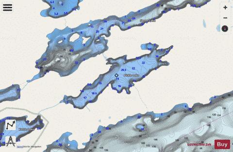 Pickle Lake depth contour Map - i-Boating App - Streets